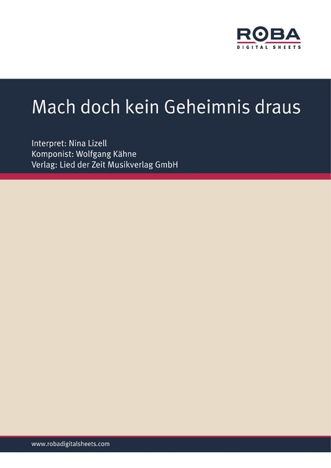 Mach doch kein Geheimnis draus - Wolfgang Kähne, Ursula Upmeier