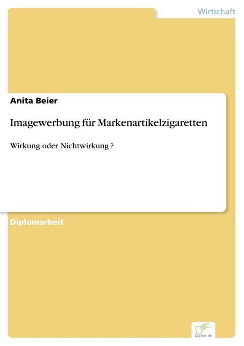 Imagewerbung für Markenartikelzigaretten -  Anita Beier