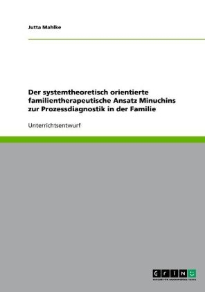 Der systemtheoretisch orientierte familientherapeutische Ansatz Minuchins zur Prozessdiagnostik in der Familie - Jutta Mahlke