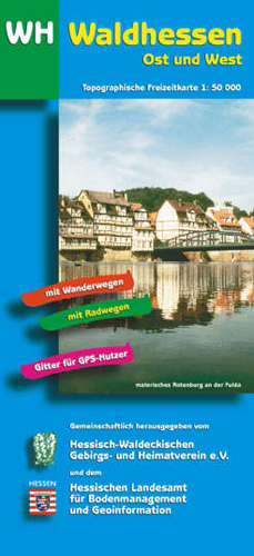 "Topographische Freizeitkarten 1:50000 Hessen. Sonderblattschnitte... / Waldhessen Ost und West