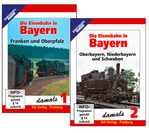 Die Eisenbahn in Bayern damals - Teil 1 und 2 im Paket