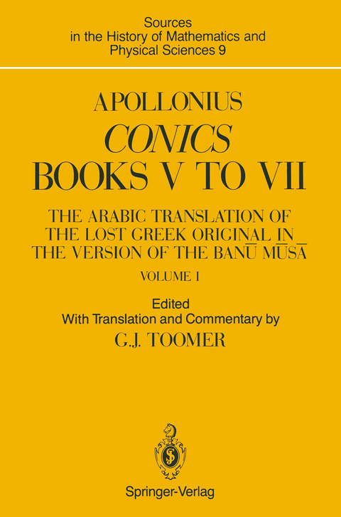 Apollonius: Conics Books V to VII - 