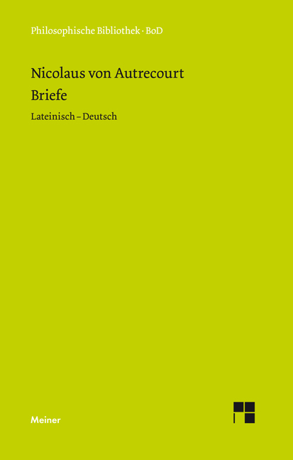 Briefe -  Nicolaus von Autrecourt