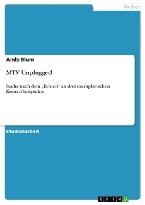 MTV Unplugged - Andy Blum