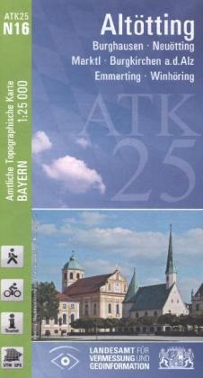 ATK25-N16 Altötting (Amtliche Topographische Karte 1:25000) - Breitband und Vermessung Landesamt für Digitalisierung  Bayern