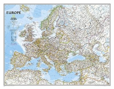 Europe Classic, Tubed - National Geographic Maps