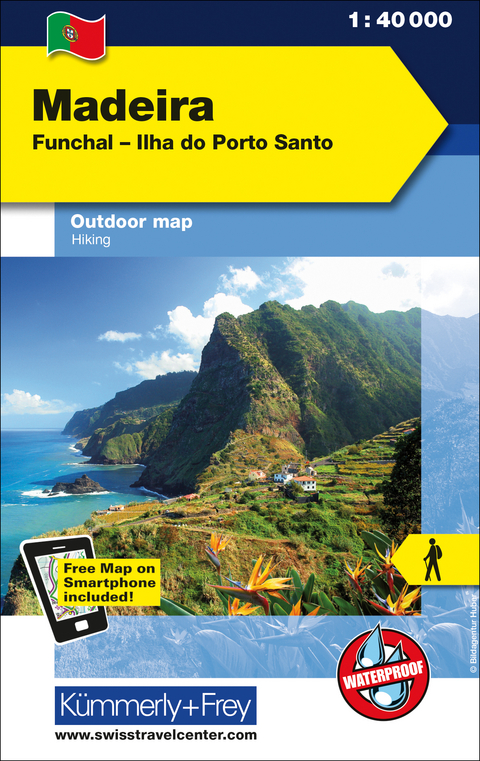 Madeira Outdoorkarte Portugal Funchal, Ilha do Porto Santo 1:40 000