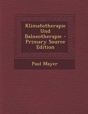 Klimatotherapie Und Balneotherapie - Department of Film Studies Paul Mayer