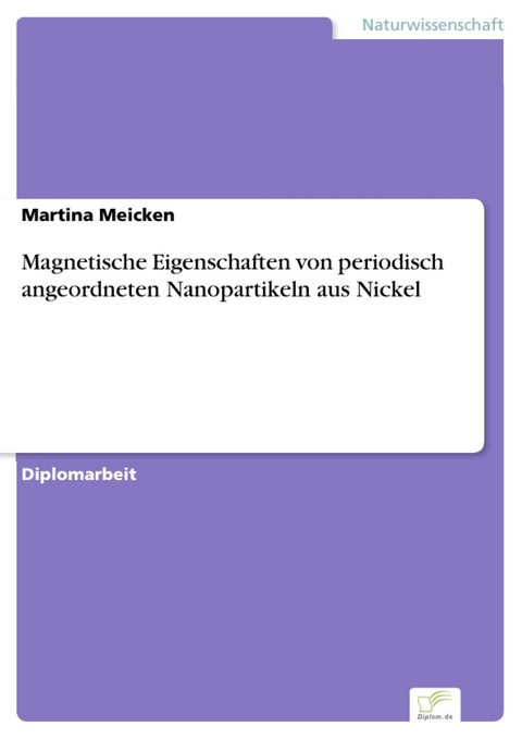 Magnetische Eigenschaften von periodisch angeordneten Nanopartikeln aus Nickel -  Martina Meicken