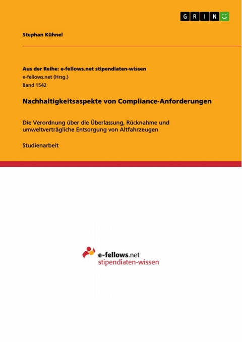 Nachhaltigkeitsaspekte von Compliance-Anforderungen - Stephan Kühnel