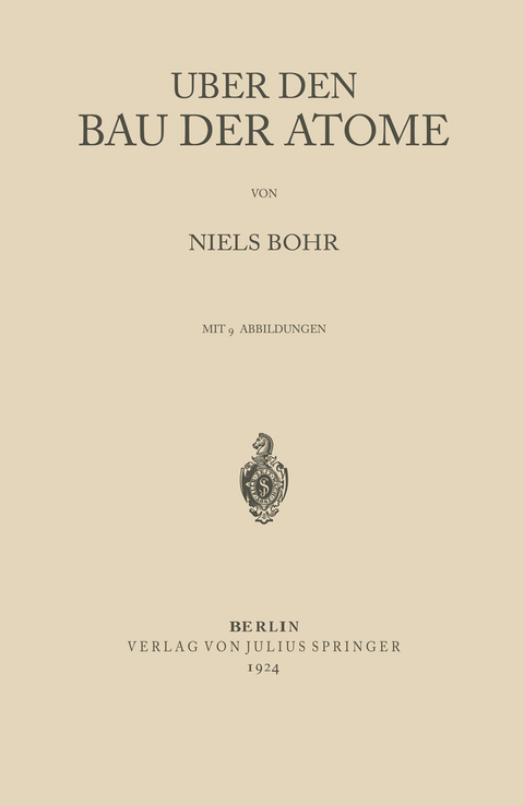 Über den Bau der Atome - Niels Bohr