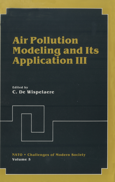 Air Pollution Modeling and Its Application III - 