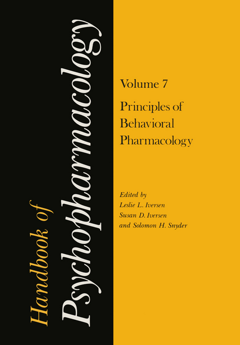 Handbook of Psychopharmacology - 