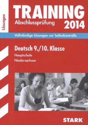 Training Abschlussprüfung Hauptschule Niedersachsen / Lösungen zu Deutsch 9./10. Kl. - Marion von der Kammer, Ruth Heidrich