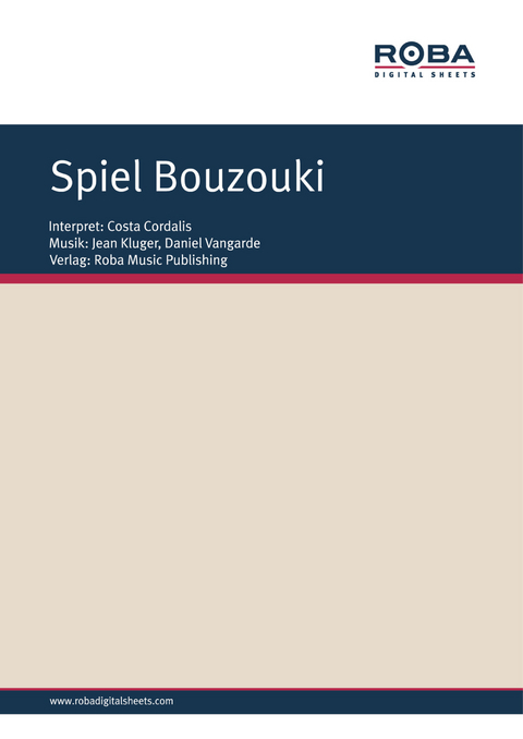 Spiel Bouzouki - Jean Kluger, Daniel Vangarde, Rolf Basel, Wolfgang Mürmann