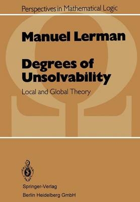 Degrees of Unsolvability - M Lerman