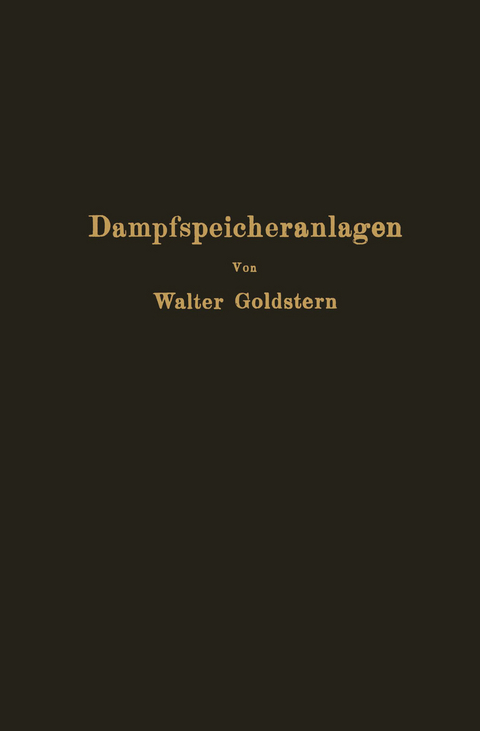 Dampfspeicheranlagen - Walter Goldstern