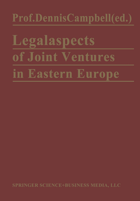 Legal Aspects of Joint Ventures in Eastern Europe - 