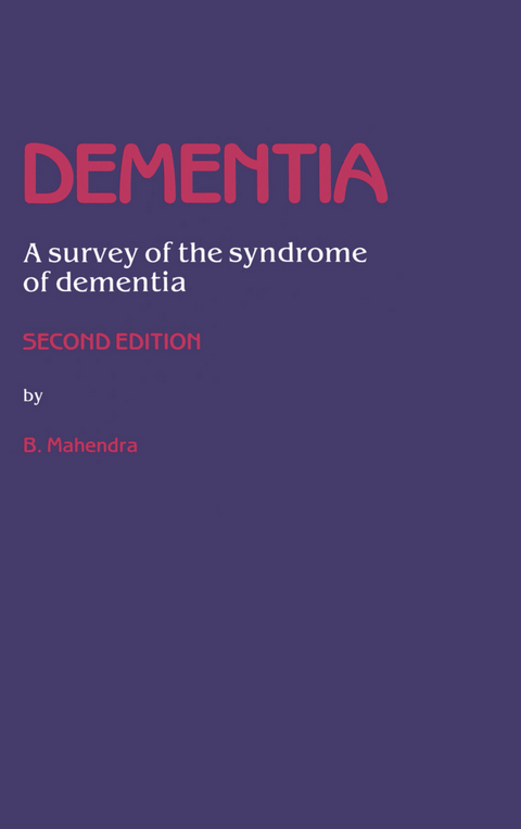 Dementia - B. Mahendra