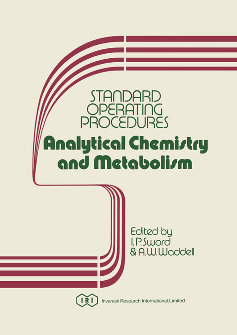 Standard Operating Procedures Analytical Chemistry and Metabolism - 