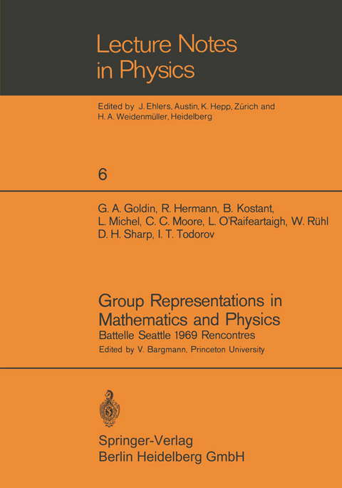 Group Representations in Mathematics and Physics - 