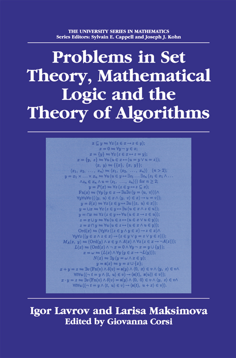 Problems in Set Theory, Mathematical Logic and the Theory of Algorithms - Igor Lavrov, Larisa Maksimova
