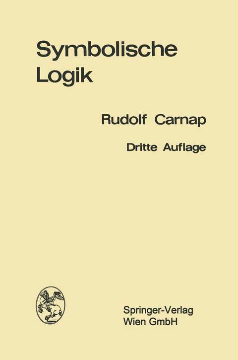 Einführung in die symbolische Logik - Rudolf Carnap