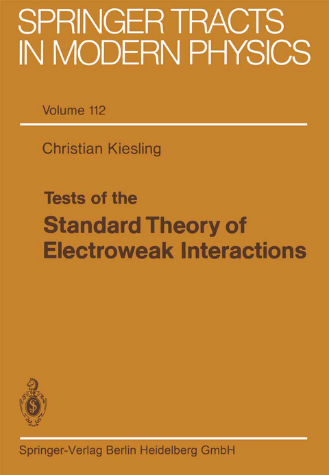 Tests of the Standard Theory of Electroweak Interactions - Christian Kiesling