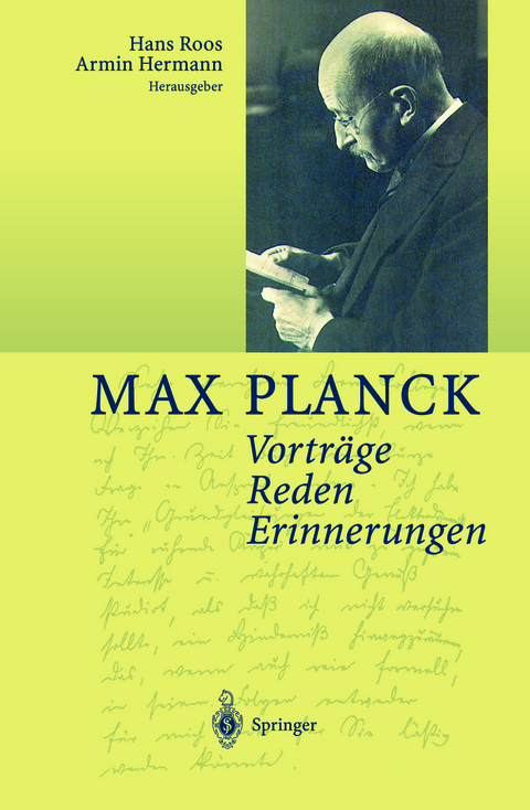 Vorträge Reden Erinnerungen - Max Planck