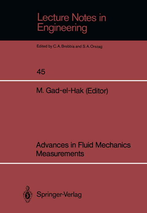 Advances in Fluid Mechanics Measurements - 