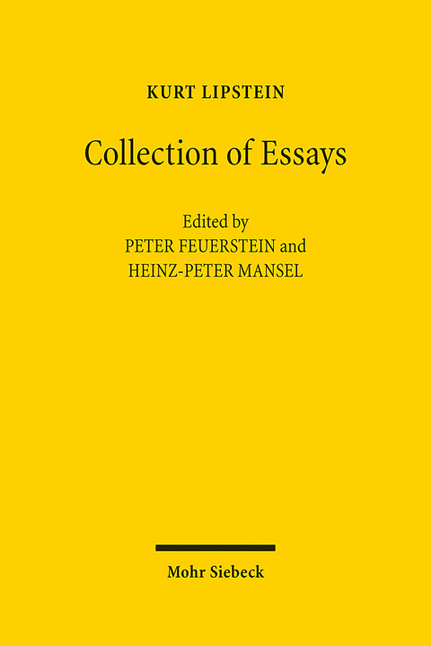 Collection of Essays - Kurt Lipstein