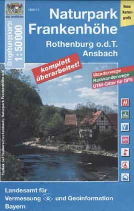 UK50-17 Naturpark Frankenhöhe, Rothenburg o.d.T., Ansbach - Breitband und Vermessung Landesamt für Digitalisierung  Bayern