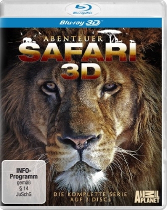 Abenteuer Safari 3D - Die komplette Serie, 3 Blu-rays