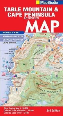 Road map Table Mountain & Cape Peninsula adventures - MapStudio MapStudio