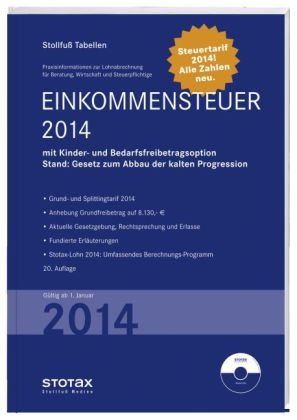 Tabelle, Einkommensteuer 2014