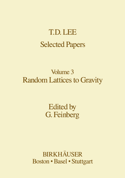 Selected Papers - T.-D. Lee