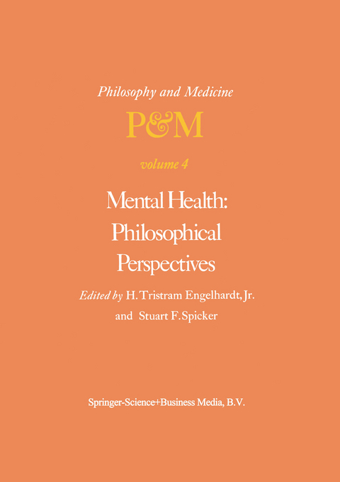 Mental Health: Philosophical Perspectives - 