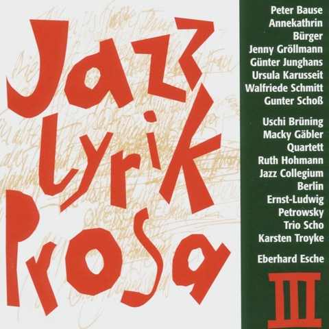 Jazz - Lyrik - Prosa. III