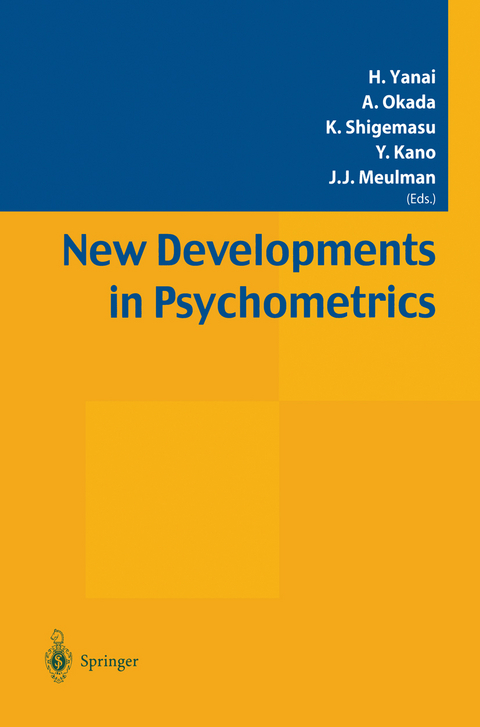 New Developments in Psychometrics - 