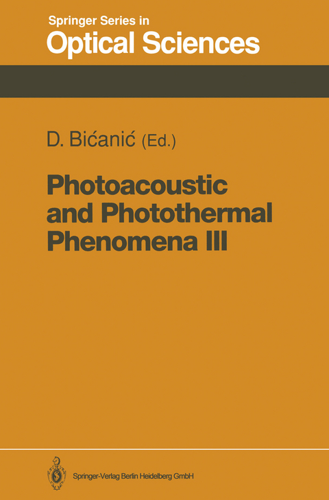 Photoacoustic and Photothermal Phenomena III - 