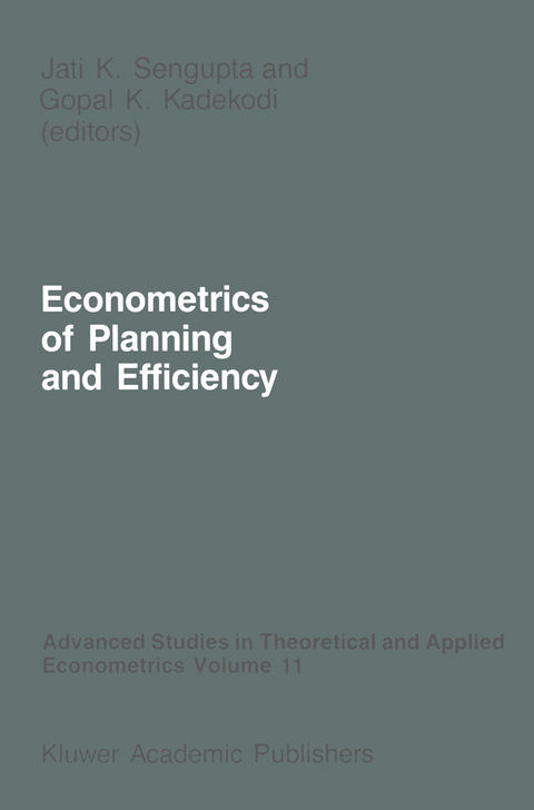 Econometrics of Planning and Efficiency - 