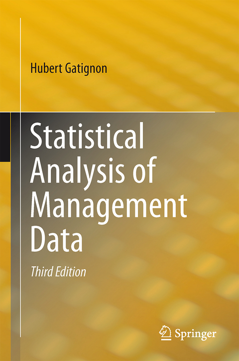 Statistical Analysis of Management Data - Hubert Gatignon