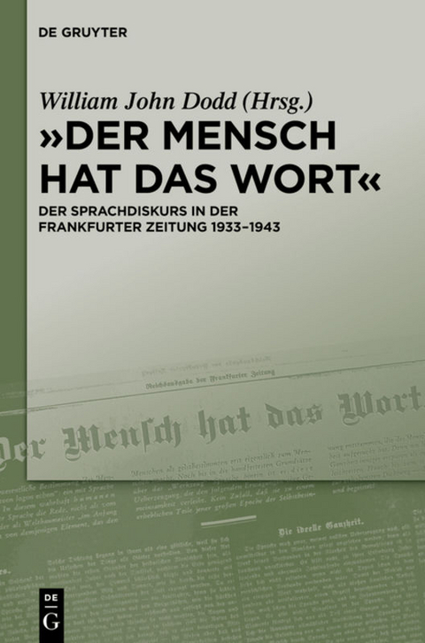 "Der Mensch hat das Wort" - 