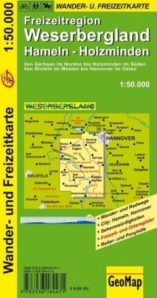Weserbergland Wander- und Freizeitkarte