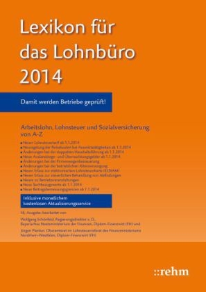 Lexikon für das Lohnbüro 2014 - Wolfgang Schönfeld, Jürgen Plenker
