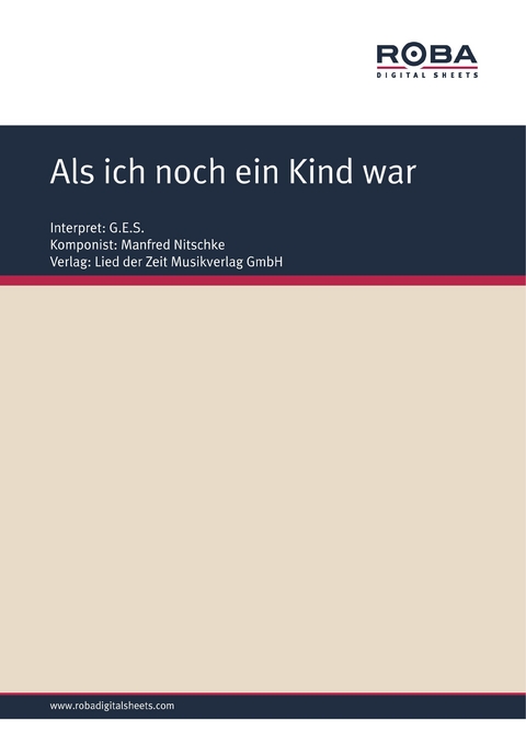 Als ich noch ein Kind war - Monika Jacobs