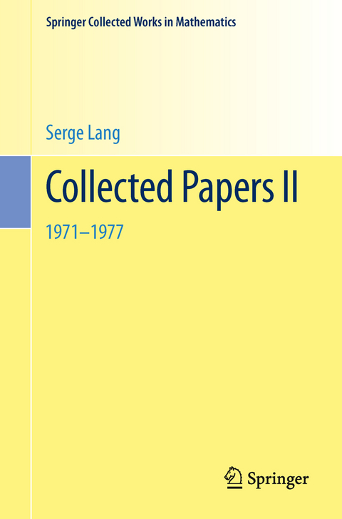 Collected Papers II - Serge Lang