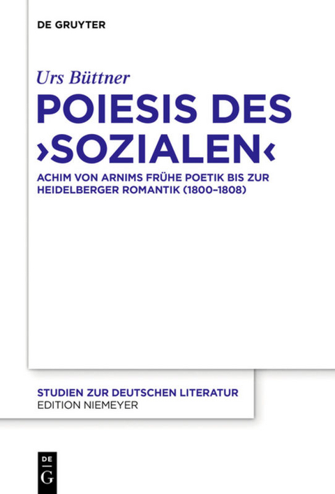 Poiesis des ‚Sozialen‘ - Urs Büttner