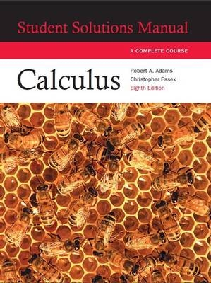 Calculus:Complete course student solutions manual - Robert A. Adams