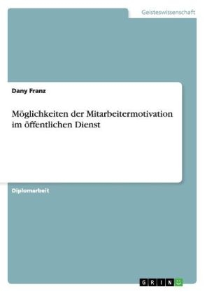 MÃ¶glichkeiten der Mitarbeitermotivation im Ã¶ffentlichen Dienst - Dany Franz